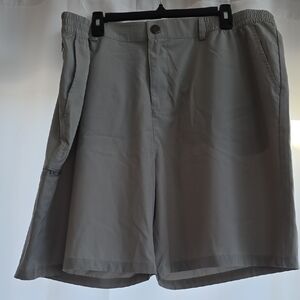 Classic Gray Men's Flat Front Shorts